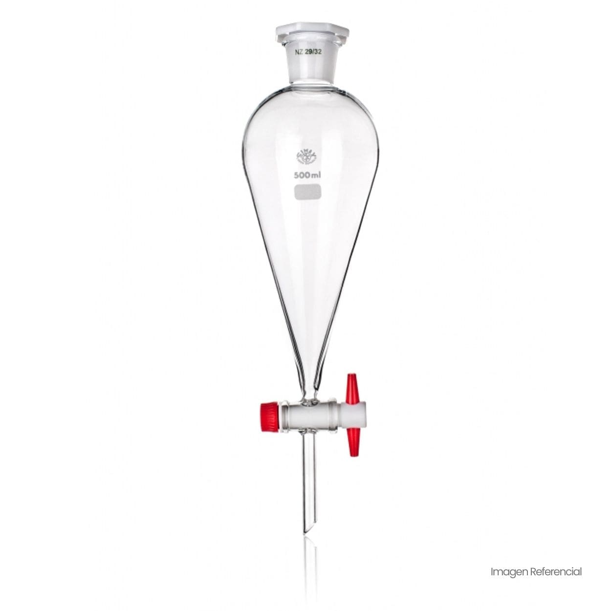 Embudo de Decantación 1000 mL | Llave PTFE, Junta 29/32