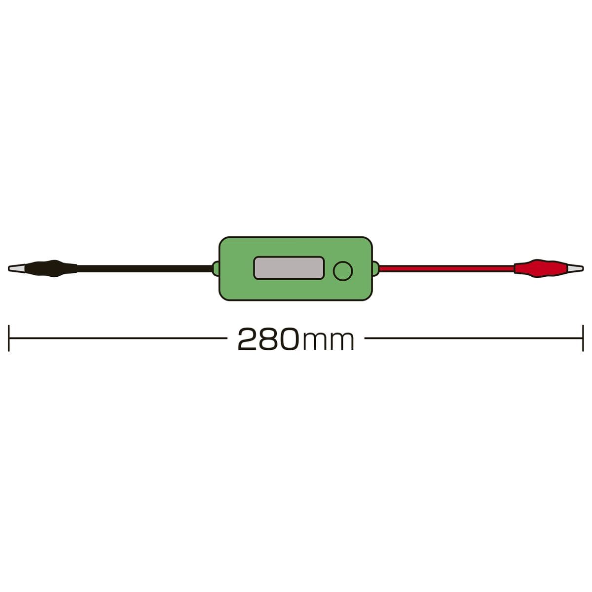 Mini Amperímetro Digital con Cable caimán - narika® - Image 4