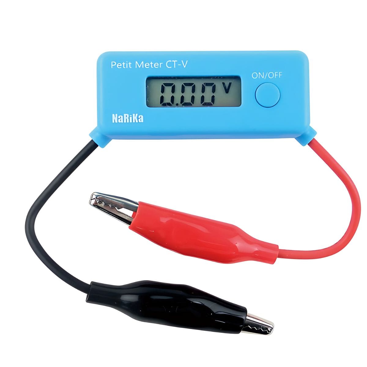 Mini Voltímetro Digital con Cable caimán - narika®