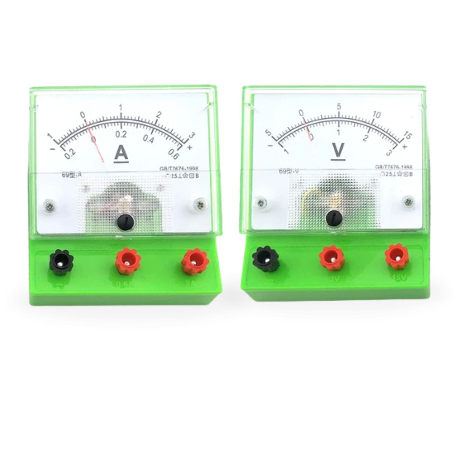 Set Voltímetro y Amperímetro básico